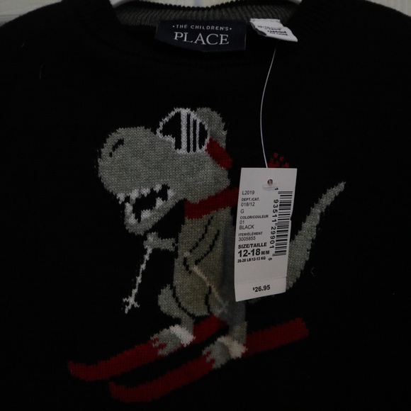 BNWT The Children's Place Dinosaur Sweater - Picture 2 of 2